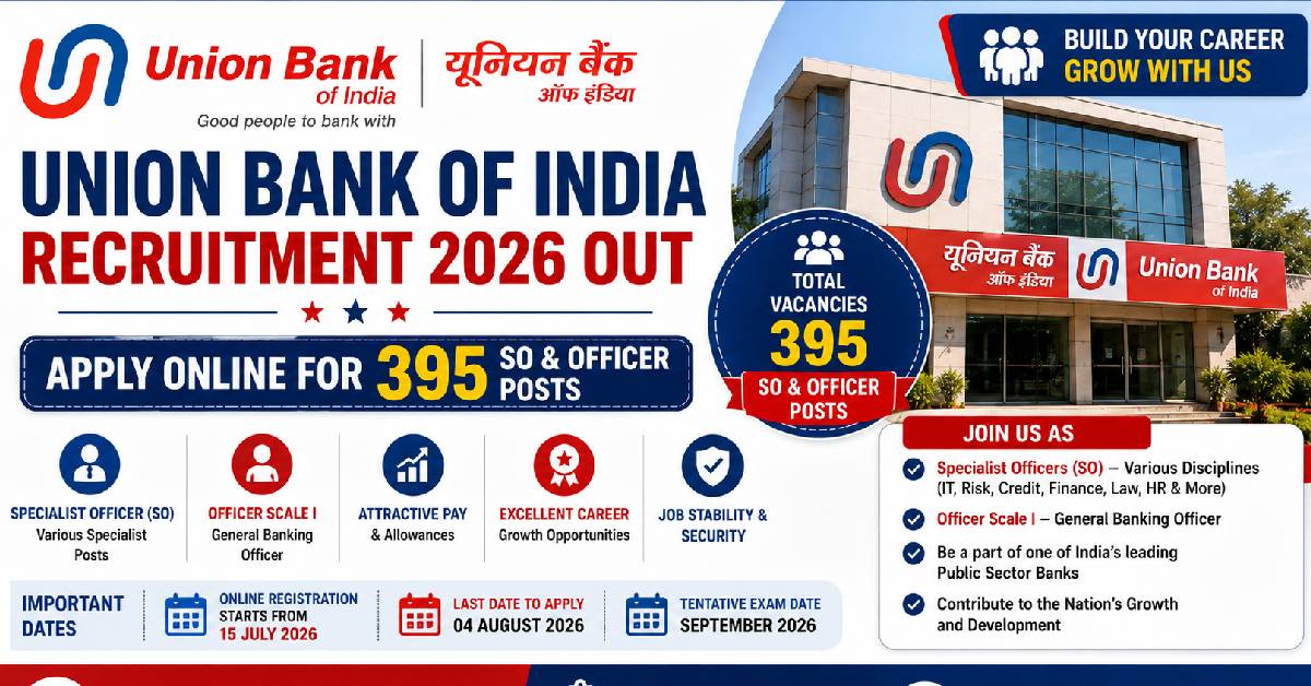 Union Bank SO Recruitment 2026